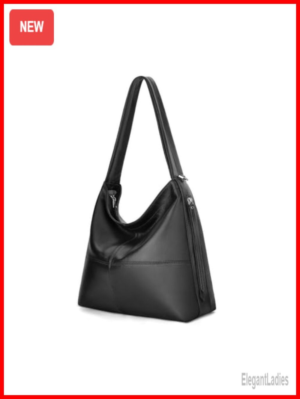Genuine Leather Hobo Bag Crossbody Purse Work Tote with 2 Straps